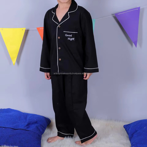 Ropa de dormir de algodón de alta calidad para niños, pijamas para niños, ropa para el hogar, conjuntos de pantalones largos, precio al por mayor, ropa al por menor - Product Image 1