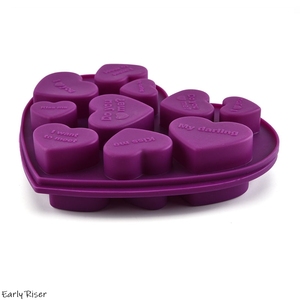 Khuôn nướng silicon hình trái tim sớm với thông điệp tình yêu tùy chỉnh tạo ra những chiếc bánh Ngày Valentine lãng mạn với sô cô la - Product Image 5