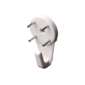<b>Wall</b> Mounted Self Adhesive Hooks Rectangle Shape PP Plastic Modern Style For Picture Frames Coat Hangers Bag Storage No - Product Image 4