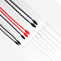 Attaches de câble personnalisées colorées en nylon 66 à nœuds détachables de différentes longueurs, attaches de câble réutilisables de type boule à billes réglables