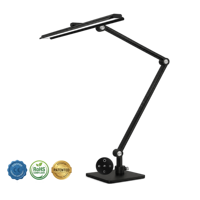 Lampe de bureau LED 95CRI avec contrôle tactile/télécommande, intensité réglable, pliable, en métal, anti-éblouissement, lumière de lecture, couleur réglable, design pour bureau et étude