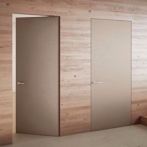 Puerta Oculta Invisible para Dormitorio de Apartamento, Estilo Moderno, Color Blanco, con Perfil de Madera Sólida Impermeable, Directo de Fábrica - Product Image 6