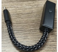 DAC AMP Portátil Ultra Compacto de Alta Fidelidad, Dongle de 32 bits/384 kHz DSD256 sin Pérdidas, Conector para Auriculares de 3.5 mm para iPhone, Android y PC - Negro