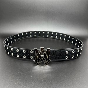 Ceinture en cuir PU pour hommes et femmes, style punk, boucle en alliage, vintage, gothique, Y2K, hip-hop, largeur 3,5 cm, longueur 110 cm - Product Image 1