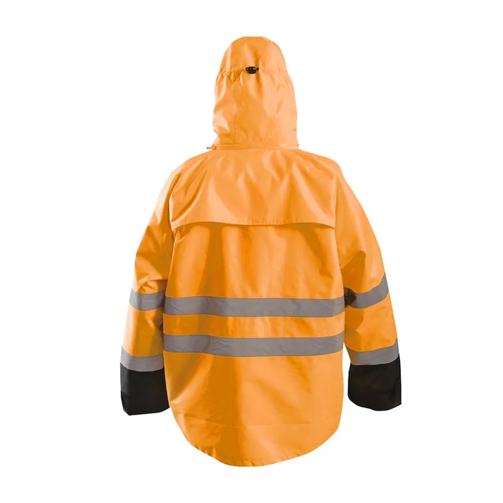 Multiple Sizes Customizable Oem Hi vis Workwear Waterproof Long Sleeve Safety Reflective Winter Jacket