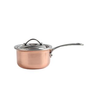 Triply Stainless Steel Mini <b>Sauce</b> <b>Pan</b> With Lid and Long Handle - Product Image 1