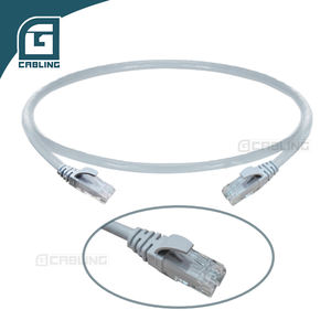 Gcabling Couleur grise Veste LSZH Cat6 Rj45 Coupleur de câble en ligne de réseau 8p8c 3m Utp Ethernet Patch Cord for Concentrator - Product Image 1