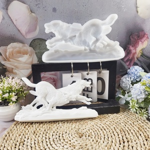Molde de silicona X0006 ecológico de alta calidad, fácil de usar, pequeño corazón, Lobo ovalado, molde de yeso personalizado para PC para barra de jabón, árbol - Product Image 6