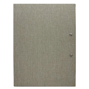 Menu en tissu personnalisé avec logo, format A4, couverture en lin, avec vis de fixation extérieure, livre de menu pour restaurant - Product Image 4