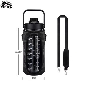 Bán Buôn Công Suất Lớn 2L/1L Thời Gian Đánh Dấu Tập Thể Dục Thể Thao Dưới Nước Chai Rơm Cầm Tay Cup Vành Đai Di Động Chai Nước - Product Image 5