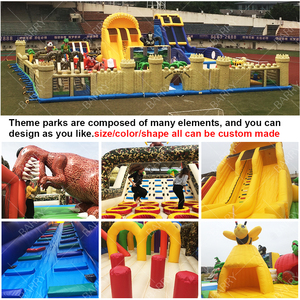 Vui Vẻ Lớn Nhà Bị Trả Lại Các Khóa Học Trở Ngại Khổng Lồ Công Viên Chủ Đề Thương Mại Trẻ Em Sân Chơi Trong Nhà Inflatable Bóng Sân Chơi - Product Image 3