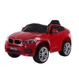 הנמכר ביותר זול מורשה BMW X6M ילדים הגה לרכב על צעצוע שלט רחוק עוצמה חשמלי מכוניות