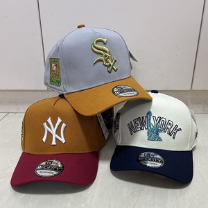 Nouvelles casquettes de baseball ajustées pour hommes, style mode, 5/6 panneaux, brodées sur mesure, de haute qualité, pour adultes, avec fermeture <span class=keywords><strong>snapback</strong></span>. - Product Image 3