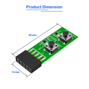 Affidabile scheda madre a <span class=keywords><strong>9</strong></span> Pin adattatore scheda di commutazione scheda scheda di commutazione per PC strumento di assemblaggio azzera il pulsante accessorio per Desktop PCB - Product Image 3