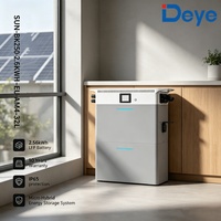 Système de stockage d'énergie solaire avec batterie LFP 2,56 kWh Deye Low Voltage SUN-BK250-2.56KWH-EU-AM4-32L avec protection IP65
