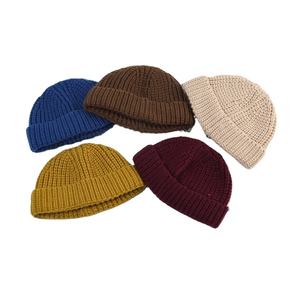 hot sale winter children melon skin cap short skull hats cute