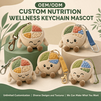 Fabricant de jouets en peluche personnalisés OEM ODM, animaux en peluche, porte-clés, mascottes, pour les campagnes de nutrition et de bien-être, les cadeaux promotionnels