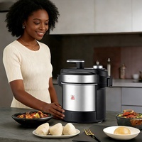 Robot culinaire multifonction en acier inoxydable, électrique, portable, capacité 5L, 3 vitesses, haute efficacité, broyage et mélange