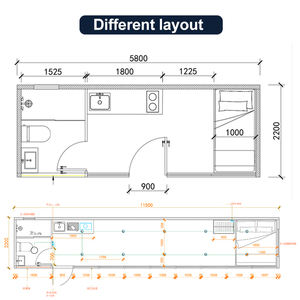 โมเดล4<span class=keywords><strong>ห้อง</strong></span>นอนพับได้พื้นที่<span class=keywords><strong>ห้อง</strong></span>แคปซูลสำเร็จรูปแบบพกพาหรูหราทันสมัยปรับ40ft ได้หรูหราทันสมัย - Product Image 4