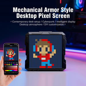 Pantalla LED de espectro musical a color, éxito de ventas, 16*24 RGB, sensor de ritmo, pantalla de píxeles Bluetooth controlada por sonido electrónico - Product Image 2