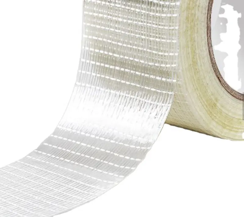 Heat Resistance Fiberglass self adhesive mesh tape with silicone adhesive electric Insulating Fiber Tape