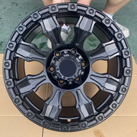 Jantes forgées tout-terrain personnalisées de 16/17/18/19/20 pouces, moyeux de roue en alliage noir pour pick-up et SUV, roues modifiées pour lifting