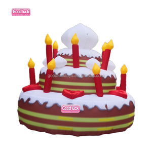 Decoración <span class=keywords><strong>de</strong></span> boda al aire libre inflable Holanda Feliz cumpleaños pastel globo publicidad inflables para eventos al aire libre - Product Image 1