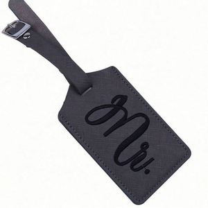 Etiqueta de Equipaje de Viaje Moderna y Ecológica de Cuero PU de Alta Calidad con Logotipo Personalizado, Impresión Serigráfica y Diseño de Letras - Product Image 1