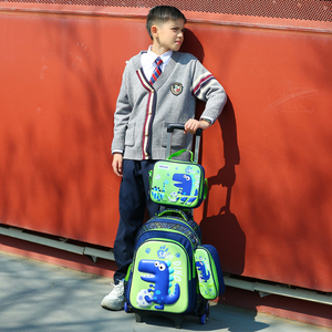 Juego de Mochila Escolar 3 en 1 KIDPLACE con Lonchera y Estuche para Lápices, Cierre de Cremallera Impermeable, Diseño de Dibujos Animados - Product Image 3
