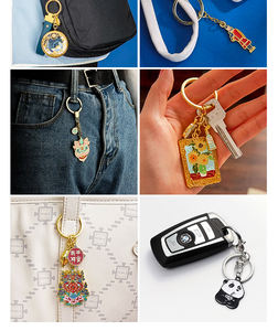 Porte-clés personnalisés en alliage de zinc gravé avec des animaux, cadeaux promotionnels pour fêtes, haute qualité - Product Image 6