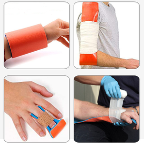 Férula <span class=keywords><strong>Sam</strong></span> enrollable de aluminio médica de primeros auxilios ligera, férula enrollada impermeable, esguince de pierna, fractura de brazo férula para, 11x92cm - Product Image 4