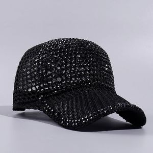 Wholesale Shining Diamond Sports <b>Cap</b> <b>Women</b> Bling Mesh Rhinestone Baseball <b>Caps</b> <b>Women</b> Stylish <b>Caps</b> - Product Image 3