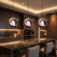 JACKSUN Suspension LED simple en fer et acrylique 7W 4000K Blanc chaud pour la maison, salle à manger, salon, bar, chevet