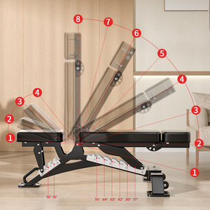 Venta Directa de Fábrica, Banco de Pesas Ajustable para Gimnasio y Fitness, Multifuncional, para Ejercicios de Bíceps y Levantamiento de Pesas - Product Image 5
