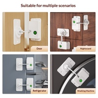 Serrure de meuble intelligente à empreinte digitale, loquet biométrique pour tiroir de meuble pour la sécurité des bébés, installation sans outil, déverrouillage rapide en un clic