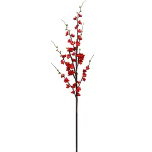 Wintersweet in feltro a mano di fiori artificiali di alta qualità per la decorazione di capodanno di natale