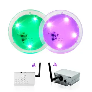 Posavasos de barra Luces Control remoto Multicolor Diseño personalizado Suministros para fiestas Baterías reemplazables Posavasos LED que cambian de color