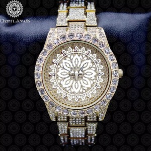 Montre de luxe de qualité supérieure, sertie de diamants, pour homme et femme, idéale pour les événements, les fêtes et le bureau, disponible au meilleur prix. - Product Image 2