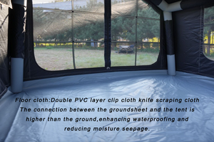 Tente de camping XHAI, type extensible quatre saisons, ouverture automatique rapide, tissu Oxford 600D, imperméable, capacité de 4 à 6 personnes, surface de 8 m - Product Image 4
