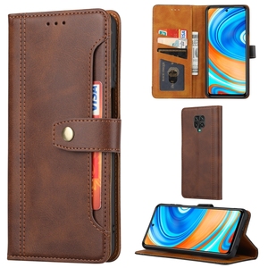 Grandi Vendite di Custodia In Pelle Per <span class=keywords><strong>Xiaomi</strong></span> Redmi Nota <span class=keywords><strong>9</strong></span> <span class=keywords><strong>Pro</strong></span>/Nota 9S Vitello Texture Doppio Fold Chiusura Orizzontale di vibrazione - Product Image 1