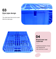 Vente en gros de palettes en plastique et caoutchouc recyclé matériau HDPE feuille de glissement d'entrée logistique transport empilable utilisation en entrepôt