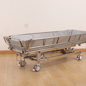 Cama de Hospital Leho Lh-9 de Acero Inoxidable y PVC Impermeable, Cama Médica para Baño, 200 kg, Manual, Fácil de Operar, para Pacientes Geriátricos y Ancianos - Product Image 4