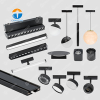 Éclairage sur Rail Magnétique Ultra-Mince 6mm avec Trépied de Suivi Facial, Lumières Tressées pour la Danse et Bande LED Tuyau Flexible