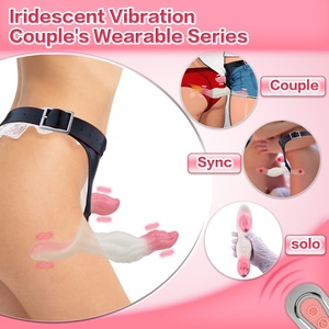 Vibrador de Silicona para Clítoris y Punto A, Estimulación Multipunto, Dildo con Correa para Lesbianas, 10 Modos de Vibración, Juguetes Sexuales al por Mayor - Product Image 2