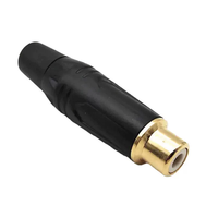 Adaptateur de prise femelle RCA plaqué or, connecteur de câble audio, prises de haut-parleur