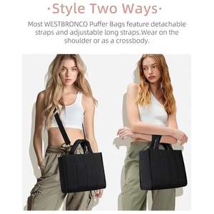 Il produttore di borse a tracolla alla moda personalizzate aggiunge la borsa a mano quadrata in poliestere in poliestere - Product Image 5