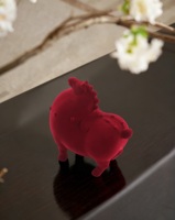 Figurine de cheval en résine rouge, un animal du zodiaque porte-bonheur, symbole de richesse et de prospérité pour la décoration de bureau et de maison
