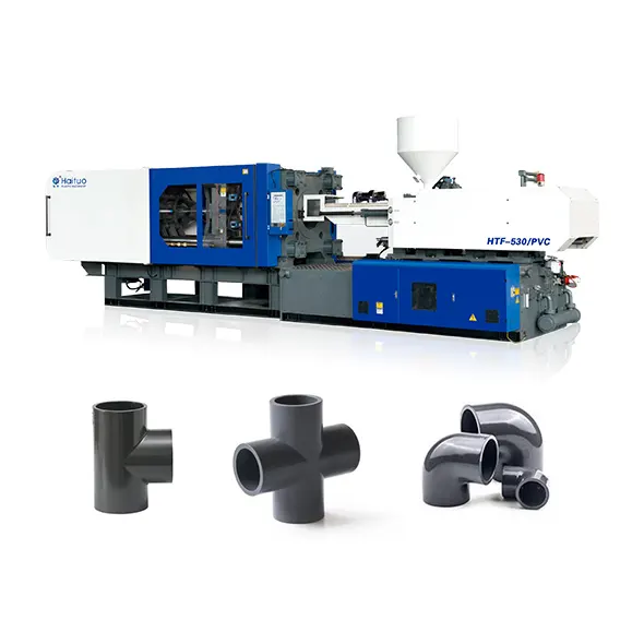 HAITUO HTF-300/PVC plastic injection pvc pipe fitting injection molding machine pvc mould making machine