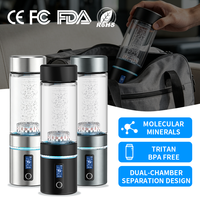 Fabricante de Botellas de Agua de Hidrógeno de Aleación de Aluminio 6061, Diseño de Doble Cámara Separada, Pantalla IPS, Logotipo Personalizable