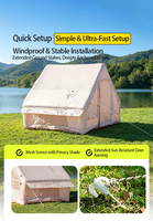 Tente de camping gonflable 4 saisons, directement de l'usine, en tissu Oxford 300D imperméable en PVC, couleur et logo personnalisables
